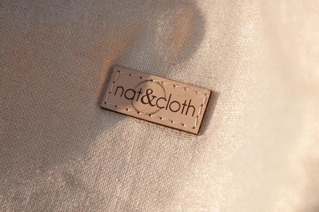 Detalle de bolso de NAT&CLOTH.